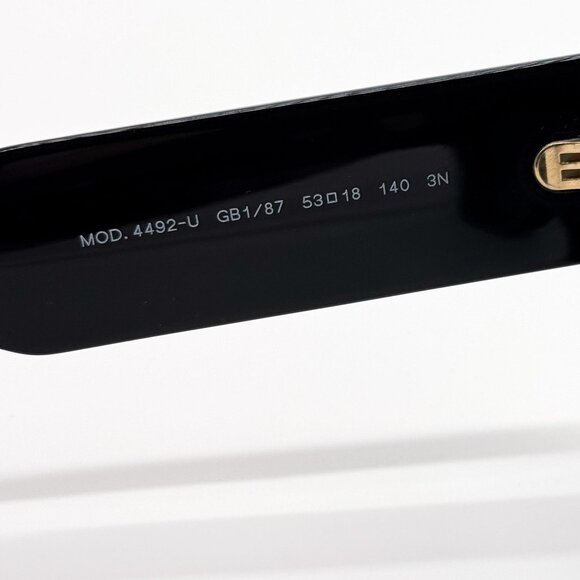 NEW VE4492U GB1/87 VERSACE BLACK WOMEN SUNGLASSES VE4492U